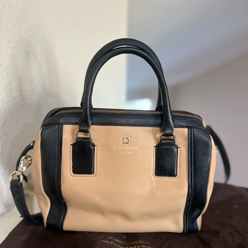 Kate Spade NY Two Tone Hudson Street Blake Cruiser Handbag Satchel Purse